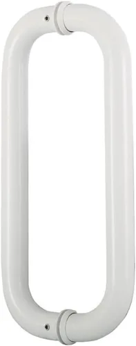 Miniatura 7 de WANLIAN Hardware - Tirador tubular de puerta de ducha de 8 pulgadas para puertas de ducha sin marco, con arandelas (manija de 8 pulgadas) (Gery)