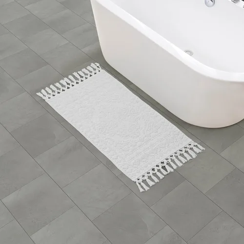 Miniatura 32 de French Connection Nellore Alfombras de Baño, Tapetes de Baño Tejidos y con Cuentas, Tapetes de Baño Duraderos y Gruesos para Baño y Alfombras