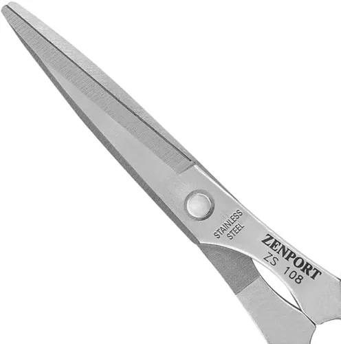 Miniatura 3 de Zenport Tijeras multiuso ZS108, 7 pulgadas, cuchillas de acero inoxidable, empuñaduras ergonómicas, versátiles, tijeras de jardín, manualidades