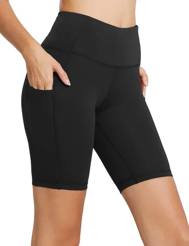 baleaf Pantalones cortos de ciclista para mujer de 8, 5, 3 pulgadas, cintura alta, yoga, entrenamiento, gimnasio, correr, voleibol, pantalones