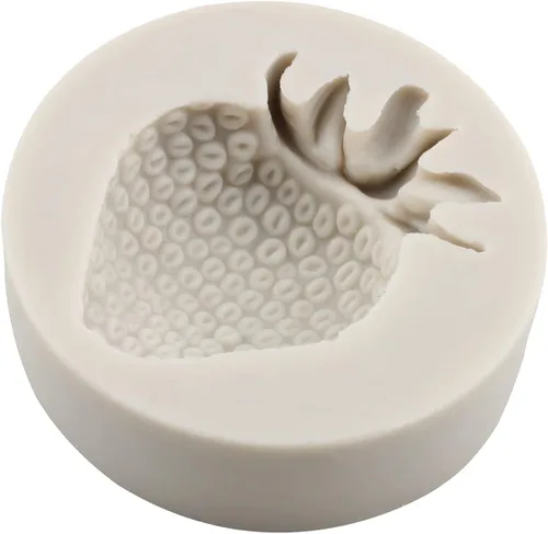 Miniatura 9 de Sijiangmold Moldes de silicona de fresa 3D - Moldes para fondant de flores de fresa - Juego de 4