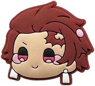 Miniatura 4 de 11 dijes para zapatos de anime Kimetsu no Yaiba Chibi, accesorios para zuecos de manga y zuecos de Demon Slayer Croc Charm para una variedad
