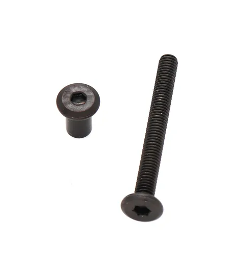 Miniatura 10 de Kit de repuesto de tornillos para cuna de bebé, 100 piezas M6x15mm/0.984 in/1.378 in/1.772 in/2.165 in/2.559 in/2.953 in/2.953 in Negro Hex Drive