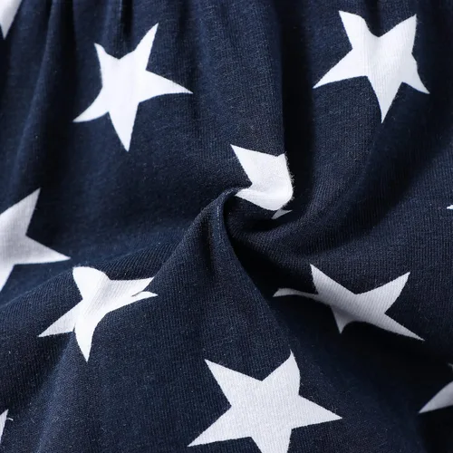 Miniatura 6 de LUZOZEZO Mameluco de borla con bandera americana para bebé niña pequeña con diadema