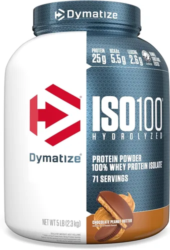 Miniatura 20 de Dymatize x Dunkin' Glazed Donut ISO100 Proteína de suero en polvo, 0.88 oz de proteína, 0.19 oz de BCAA, 120 Cal., Sin gluten, 0.04 oz de grasa