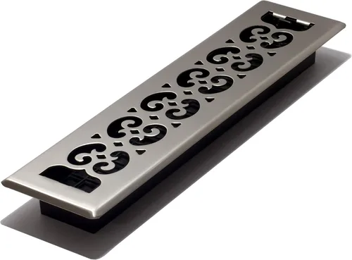 Miniatura 22 de Placa embellecedora cromada Decor Grates con ornamento Acabado cepillo níquel (Brushed Nickel Finish)