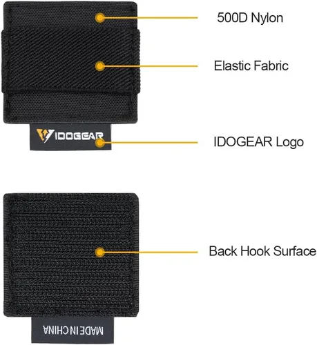 Miniatura 2 de Adhesivo táctico para almacenamiento de cables, reutilizables, sujetadores, con gancho y bucle para casco táctico, auriculares, walkie-talkie