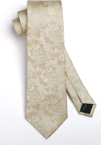 Miniatura 117 de Corbatas florales tejidas clásicas para hombre, corbata cuadrada de bolsillo, corbatas formales para hombres, boda con pañuelo
