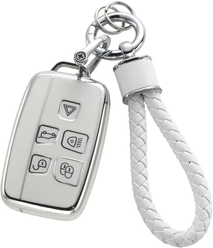 Miniatura 42 de YO&YOYE - Funda para llavero Ford con llavero, protector de llavero de TPU suave para F150 Explorer Mustang Edge Lincoln MKZ MKX MKC