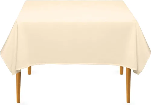 Miniatura 110 de Pomp Mantel Premium de Poliéster de 60" x 84" en Color Amarillo Plátano Tela Fácil de Cuidar, Resistente a Arrugas y Manchas Para Mesa Banana