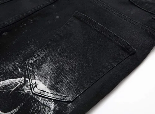Miniatura 33 de Enrica Pantalones vaqueros estampados casuales para hombre