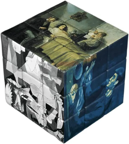 Miniatura 4 de World Famous Paintings Magic Cube, Art Magic Square, Creative Puzzle Cube (pintura tradicional china)