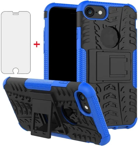 Miniatura 13 de Funda de teléfono para iPhone 7plus 8plus 7/8 Plus 5.5 con protector de pantalla de vidrio templado y soporte, accesorios híbridos duros