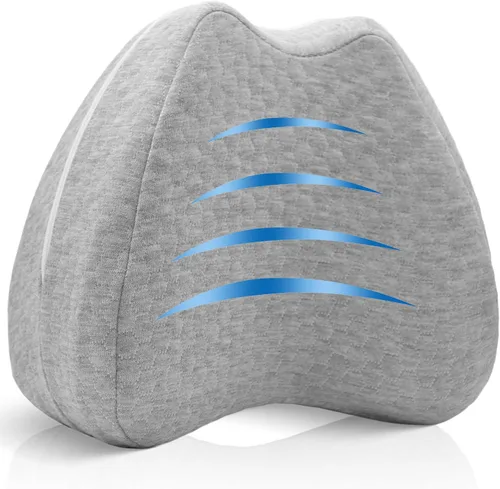 QISHFEN Almohada de rodilla para personas que duermen de lado, espuma viscoelástica para el dolor de cadera, almohada de piernas para dormir de