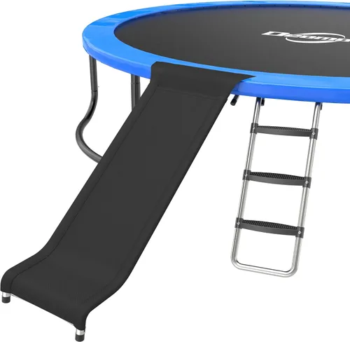 Miniatura 8 de Kit de diapositivas de escalera de trampolín, escalera universal de 3 escalones y tobogán amortiguador, escaleras universales para trampolín