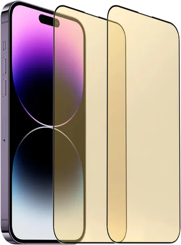 Miniatura 11 de Película protectora de pantalla de espejo de vidrio templado antiazul para iPhone 14 Pro Max, 6.7 pulgadas, dureza 9H, antiarañazos, cubierta
