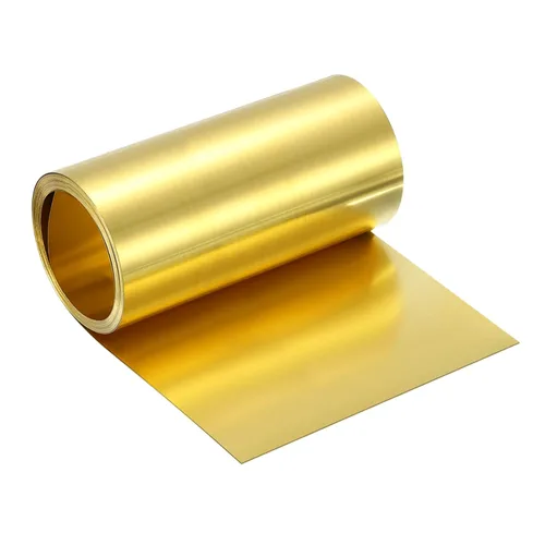 Miniatura 41 de uxcell Rollo de lámina de latón, 40 x 2 x 0.016 pulgadas, rollo de lámina de latón intermitente de metal para manualidades, reparaciones