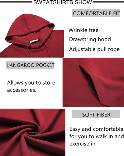 Miniatura 23 de COOFANDY Conjunto deportivo de 2 piezas para hombre, conjunto deportivo casual con capucha