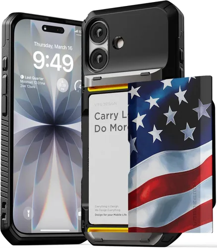 Miniatura 20 de VRS DESIGN Damda Glide Pro - Funda para iPhone 13 Pro, resistente funda semiautomática [4 tarjetas] con soporte para ranura para tarjetas compatible