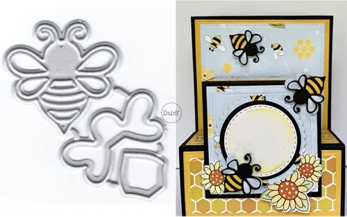 Miniatura 20 de DzIxY Adorables troqueles de corte de metal para valla de ovejas para hacer tarjetas, juegos de troqueles de papel en relieve, plantillas para 17