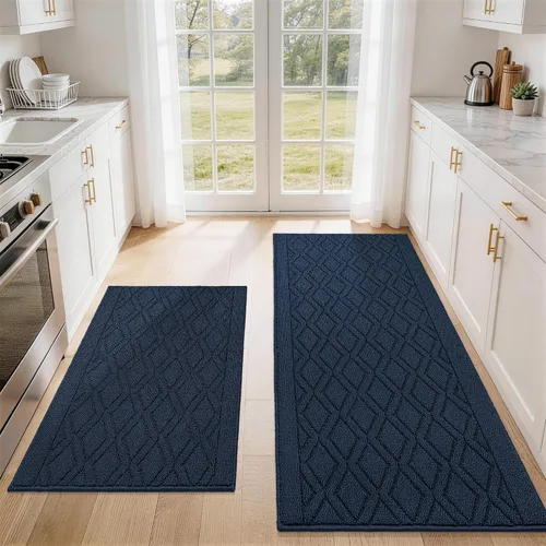 Miniatura 29 de COSY HOMEER Tapete de cocina antideslizantes, absorbentes para el piso, alfombra de cocina lavable, tapete de pie para fregadero, alfombra de Beige