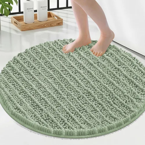 Miniatura 312 de Smiry Alfombras de Baño 24x16 pulgadas, Alfombras de Baño de Chenilla Extra Suaves y Absorbentes, Respaldo de Goma Antideslizante, Lavable a Máquina