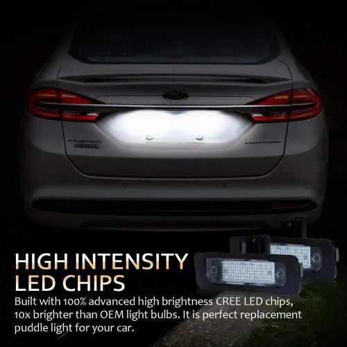 Miniatura 7 de D-Lumina Conjunto de luces LED para placas de matrícula con lámpara para etiqueta para Ford Mustang 1994-2004, alimentado por luces de etiqueta LED