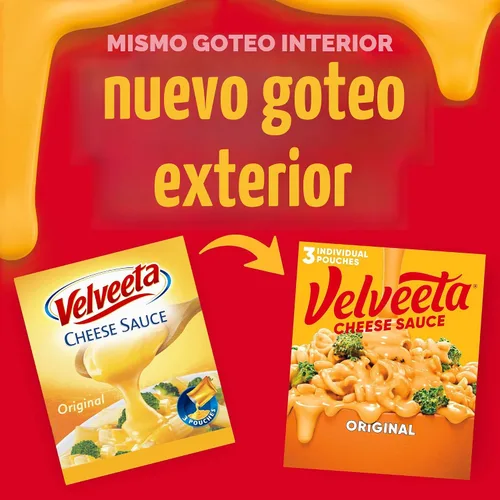 Miniatura 4 de Velveeta Bolsas de salsa de queso original, caja de 3 ct con bolsas de 4 onzas