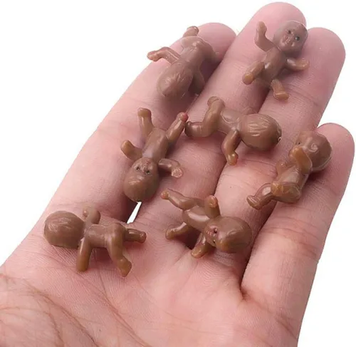 Miniatura 7 de Juego de cubos de hielo para baby shower, 36 piezas, mini plástico para bebé/fiesta King Cake/King Cake Baby/Non-comestible Cake Toppers