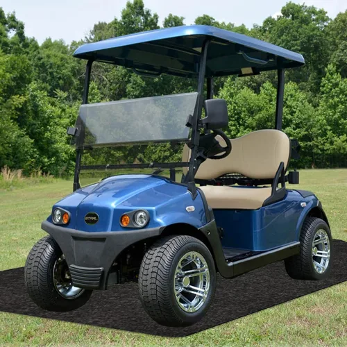 Miniatura 6 de Tapete de estacionamiento para carrito de golf, 4.9 pies x 9.1 pies, tapete de garaje absorbente de aceite, impermeable, capa trasera de goma
