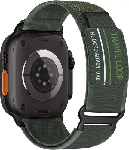 Miniatura 19 de ALMNVO - Correa unisex Trail Loop de nailon resistente para Apple Watch Ultra/2 de 1.92, 1.77, 1.73, 1.65, 1.61, 1.57, 1.49 pulgadas, para Apple