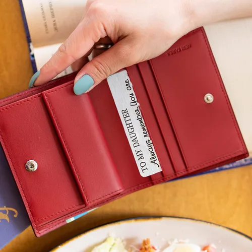 Miniatura 6 de PLwelth Tarjeta de cartera grabada para hija de acero inoxidable para mujeres niñas adolescentes con mensaje inspirador tarjeta de inserción