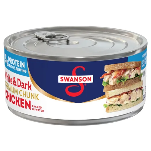 Miniatura 17 de SWANSON S Ajo y Hierbas Pollo Blanco en Trozos Totalmente Cocinado, Listo para Comer, Comidas Simples Para Llevar, Bolsa de 2.6 OZ (Caja de 12)