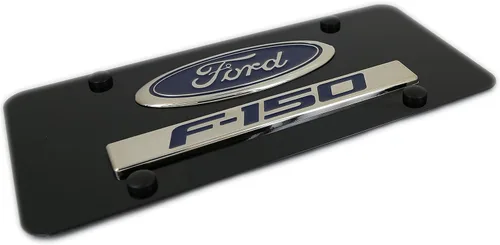 Miniatura 2 de Au-TOMOTIVE GOLD - Placa de matrícula con doble logotipo para Ford F-150 (negro)