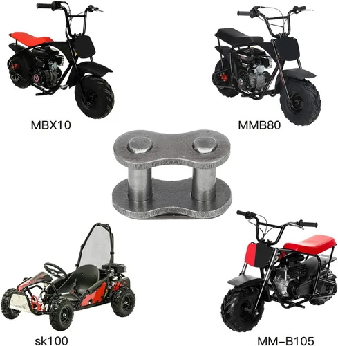 Miniatura 3 de YOXUFA #35 Enlace Conector Maestro de Cadena de Rodillos para Coleman CT100U CC100X Baja Doodle Bug DB30 Motovox MBX10 MBX11 Monster Moto Mega Moto