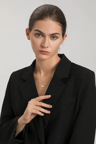 Miniatura 2 de UMAGICBOX Collar con nombre personalizado, elige entre 14 estilos de fuente, colgante personalizable chapado en oro de 18 quilates, regalo ideal
