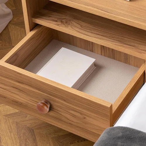 Miniatura 7 de Bitray Perillas de madera redondas con forma de hongo y color marrón claro, tiradores de cajón de madera - 8