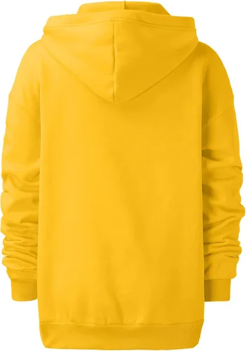 Miniatura 5 de Sudaderas con capucha y cordón para mujer, estilo casual, con capucha, cuello con cremallera, manga larga, sueltas, Beige