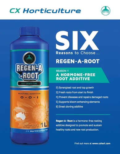 Regen-A-Root - Estimulador de raíces sin hormonas para plantas | Promueve el crecimiento explosivo de raíces en etapas vegetativas y de floración |