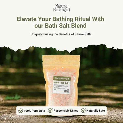 Miniatura 2 de Mezcla de sales de baño (16 onzas, paquete de 1) – Sal mineral pura de grano grueso – Se utiliza como baño de sal, baño de baño, remojo de pies, spa
