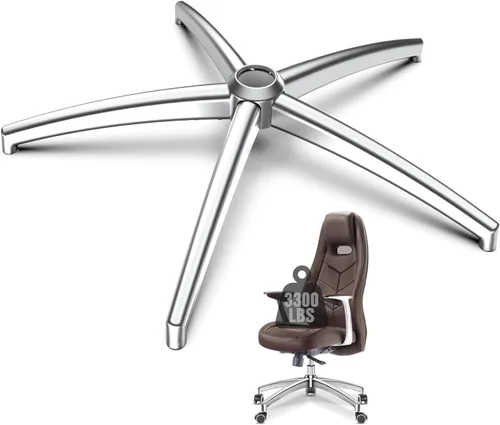 Repuesto de base para silla de oficina (3300 libras) – Reemplazo de base de sillas de oficina de aleación resistente, patas de metal reforzadas,