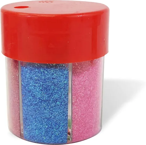 Allgala Arts and Crafts - Dispensador de purpurina iridiscente de 6 colores - Pintura álbum de recortes, maquillaje, slime, suministros escolares 6