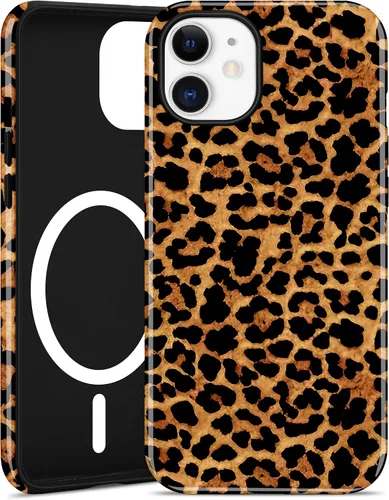 Miniatura 98 de Jusy Compatible con MagSafe Brown Tortoise Shell Print Phone Case para iPhone 7/8/SE, funda protectora magnética de lujo de TPU suave