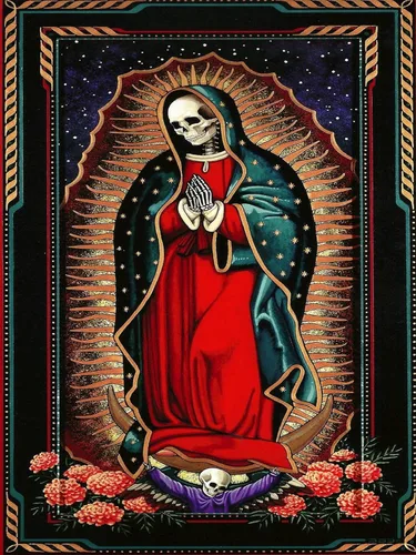 Miniatura 3 de Simsant Blacklight Wizard Skull Tapestry - Solar Iris UV Sol y Luna Star y Cloud Tarot - Tamaño grande 40 x 60 pulgadas para habitación YGTLSSI18