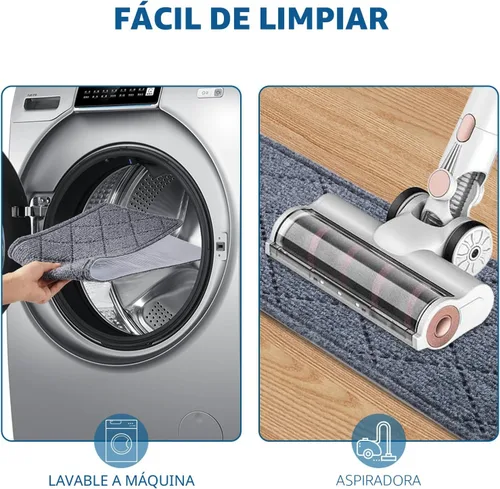 Miniatura 7 de Peldaños de escalera para escalones de madera interior, paquete de 15 unidades de 8 x 30 pulgadas, alfombra antideslizante con adhesivo reutilizable