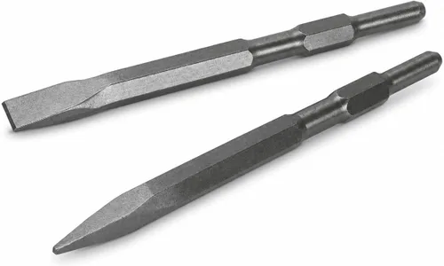 Miniatura 7 de XtremepowerUS Martillo eléctrico de demolición de 1400 W con interruptor de hormigón con (2) brocas de cincel con estuche de transporte Negro/ Gris