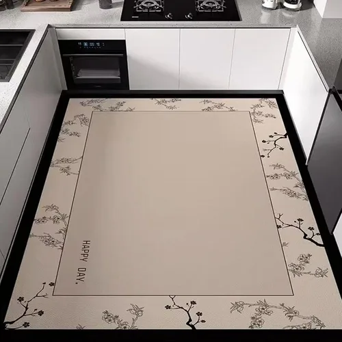 Miniatura 8 de Tapete de cocina, antideslizante, tapete de escritorio cómodo de pie, impermeable, antideslizante, alfombras de cocina absorbentes para cocina