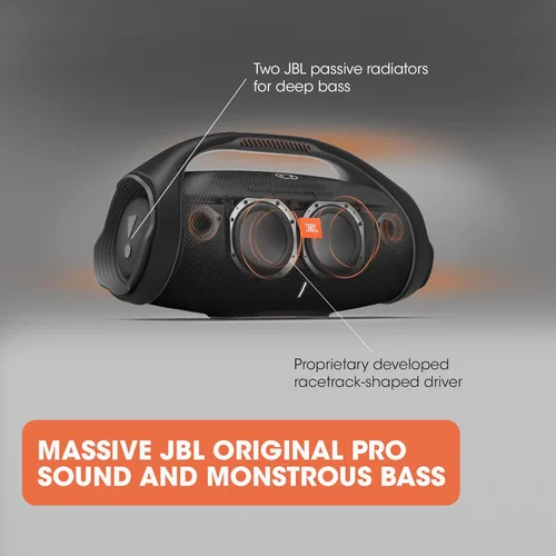 Miniatura 3 de JBL Boombox 2 - Altavoz Bluetooth portátil, sonido potente y graves monstruosos, IPX7 resistente al agua, 24 horas de reproducción, banco