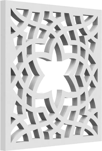 Miniatura 38 de París - Paneles de pared decorativos de madera con calado, extra pequeños, 7 3/8 pulgadas de ancho x 7 3/8 pulgadas de alto x 1/4 pulgadas de alto