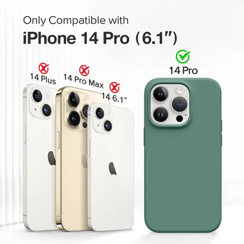 Miniatura 180 de GONEZ Funda de silicona para iPhone 15 Pro Max, compatible con Magsafe, protector de cámara + protector de pantalla, forro de microfibra suave